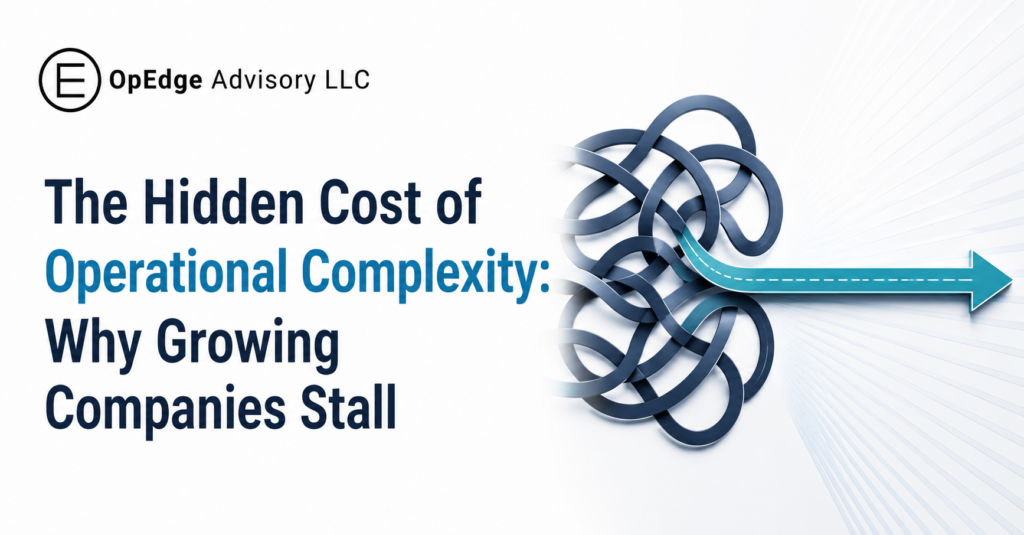 Operational complexity creating barriers to growth in a growing company